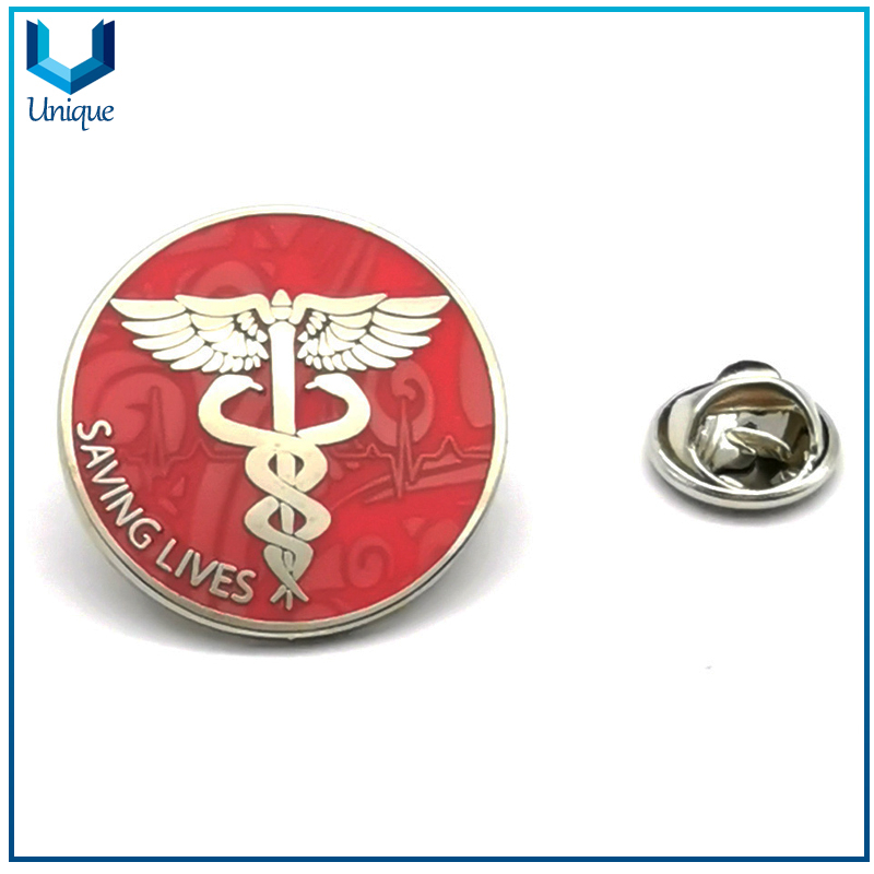 Pin de solapa militar de oro, broche de metal de la escuela, personalizar Emblema de metal, Pasadores de regalo promocionales, Personalizar Diseño Metal Crafts Factory