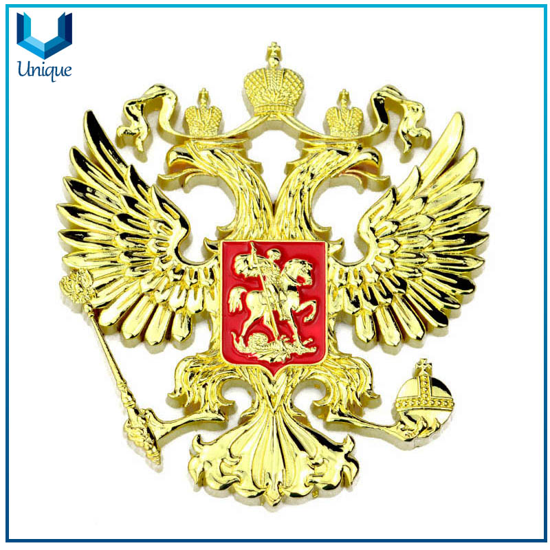 Personalice la fábrica de insignias militares, insignia de recorte de diseño de Fashon, hueco hacia fuera la insignia de la policía 3D, insignia de la moneda de la medalla para el honor