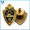China Fábrica militar de la moneda, modifique la insignia de la policía con el titular de cuero genuino, la insignia militar de compilación de oro de 24k 3D con el número de la serie de grabado,