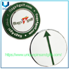 Marcador de pelota de golf de metal con logotipo personalizado y accesorios de golf con clip flexible