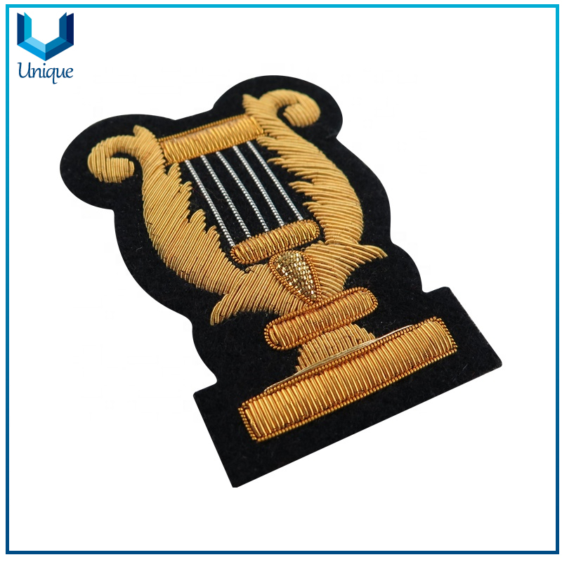 Logotipo de bordado de alta calidad para el sombrero, insignia de bordado para la tapa de la policía, personalice la etiqueta del bordado para uniforme de la policía