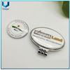 Accesorios de golf de alta calidad, marca de balanceo de esmalte duro con logotipo + marcador de bola en conjunto, personalice Clip de Cap de Metal de Golf de Cloisonne de Cloisonne +