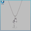 Colgante de collar de plateado de plata 925 de alta calidad 925, fábrica al por mayor de oro rodio de oro 925 colgante de plata collar