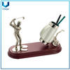 Personalice las artesanías de metal de golf de alta calidad, accesorios de golf, placa de metal de golf para souvenirs, trofeo de metal deportivo