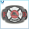 Personalizar Diseño Hebilla de metal, Hebilla de metal de bomberos para regalos de promoción de souvenirs, hebilla de cinturón de trabajo pesado en 3D antiguos