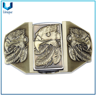 Hebilla de metal de águila 3D, moda Anitque Plata / ACCESORIOS DE METÁLICO DE CLASS DE LA PLATAJE, CUSTOM MÉXICO HEBLOS DE CORREO DE RATCHET DE ALUMINIO OCCIDENTAL