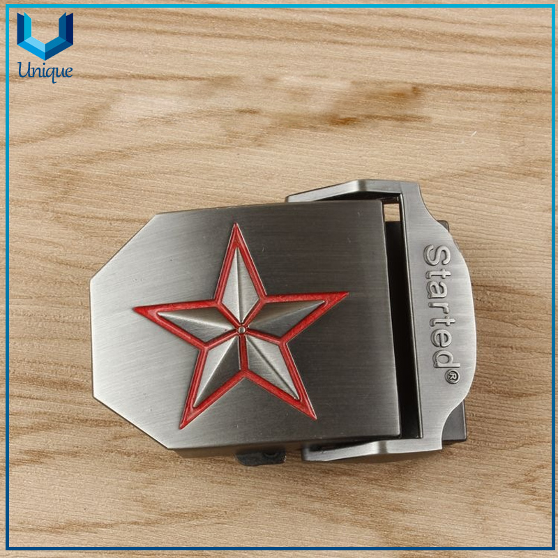 Personalizar Diseño Hebilla de metal, Accesorios de Moda Marca de Coche / Logotipo de la empresa / Logotipo de escuela Hebilla de cinturón de metal para regalos promocionales