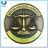 Moneda de Honor de Medalla de Premio de Abogado Destacado de 2' con revestimiento antiguo 3D personalizado de Brasil