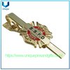 Clips de corbata de metal personalizados Insignias de broche Clips de corbata profesionales Ropa Accesorios de metal con logotipo personalizado de empresa
