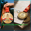 Medallas de metal personalizadas para eventos deportivos Medallas de la Copa del Mundo Medallas olímpicas Medallas de bronce doradas y plateadas de alta gama