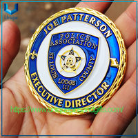Monedas conmemorativas del chapado en oro del metal 3D diseñadas a medida de alta calidad Monedas conmemorativas de la policía del ejército de la marina de guerra