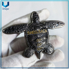 Moneda de tortuga Shellback 3D personalizada, moneda de desafío conmemorativa de estilo de moda de níquel negro para regalos de recuerdo