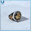 Fabricantes al por mayor Nuevo Hot Selling Punk Templario Cross Crown Ring Steel Anillo de Hombres