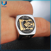 Anillo retro punk para hombre joyería de acero inoxidable de acero inoxidable Anillo masónico personalizado