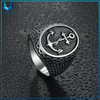 Jiushang Retro Navy Boat Anchor Style Alloy Cobre Titanium Acero Hip Hop Hop Hop Vintage Punk Jewelry Mens Ring