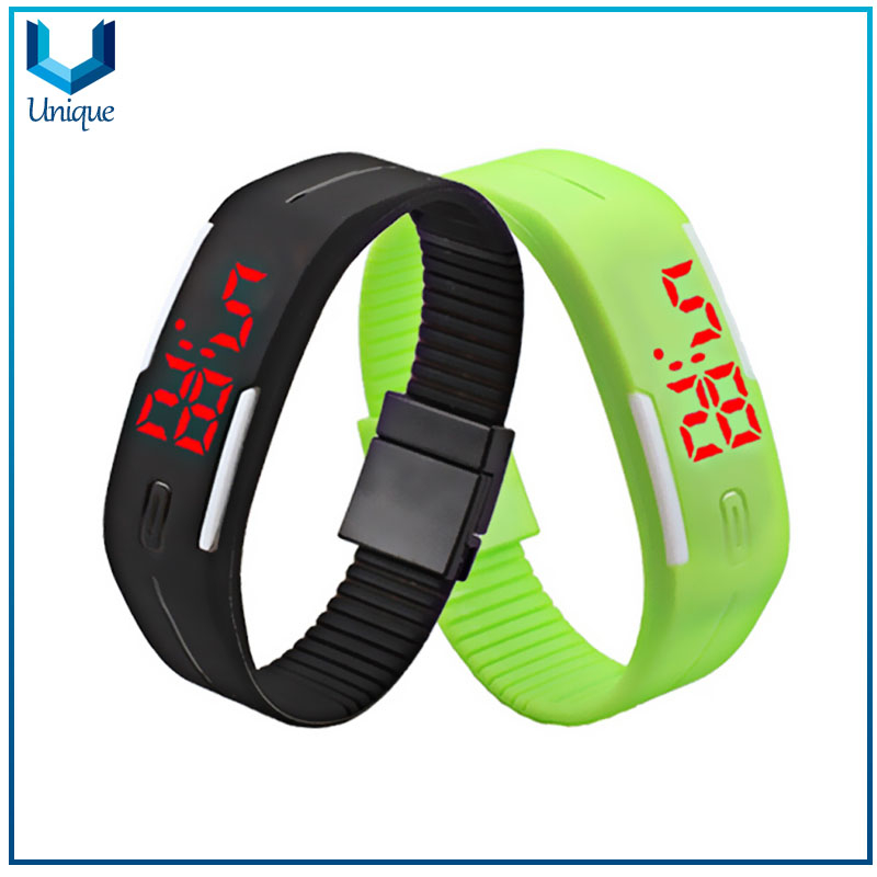 Moda Deporte LED relojes Color Color Silicone Goma Touch Screen Relojes Digitales, Pulsera impermeable