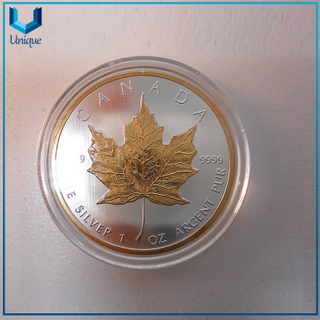 Caja de moneda conmemorativa acrílica Cápsula de monedas de plástico