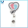 Reel de insignia de la identificación de la enfermera retráctil personalizada con el clip de cocodrilo para los accesorios de la enfermera