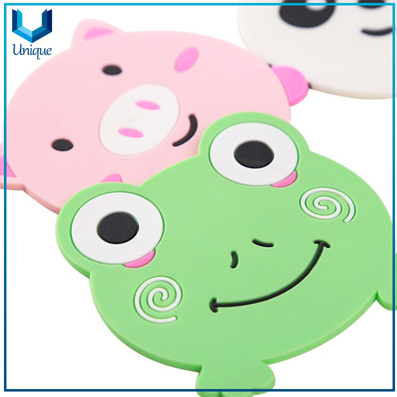 Dibujos animados Animales lindos Silicona Taza Mat Coster Silicone Tea Coster Silicona Caucho Estera