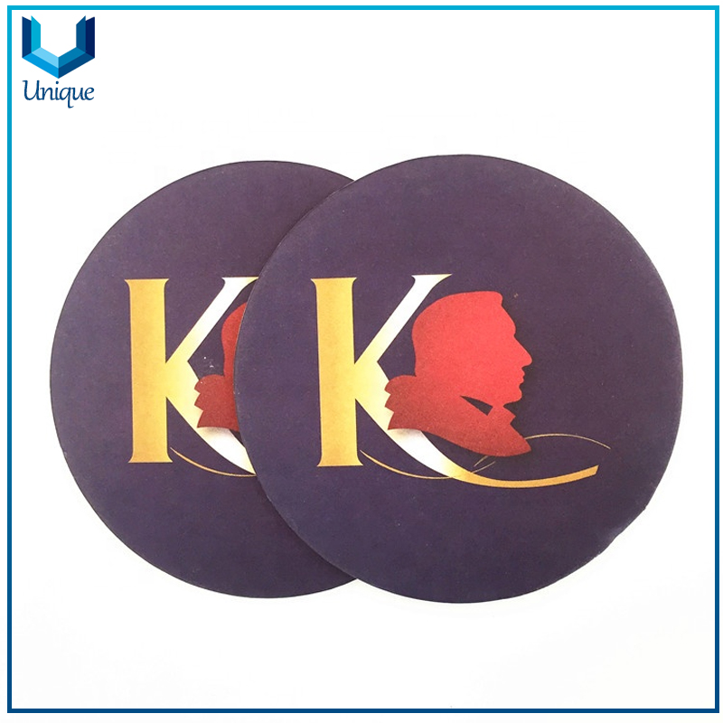 Costa de papel de cerveza personalizada ecológica