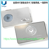 Tarjetas de visita inteligentes NFC de metal personalizadas con códigos QR WeChat impresos, códigos de Facebook, tarjetas de visita electrónicas, tarjetas premium de redes sociales y logotipos grabados con láser