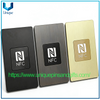 Tarjetas de visita inteligentes NFC de metal personalizadas con códigos QR WeChat impresos, códigos de Facebook, tarjetas de visita electrónicas, tarjetas premium de redes sociales y logotipos grabados con láser