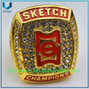 Anillo 3D de metal de alta calidad personalizado - Anillo de campeones de la Liga de la Copa del Mundo